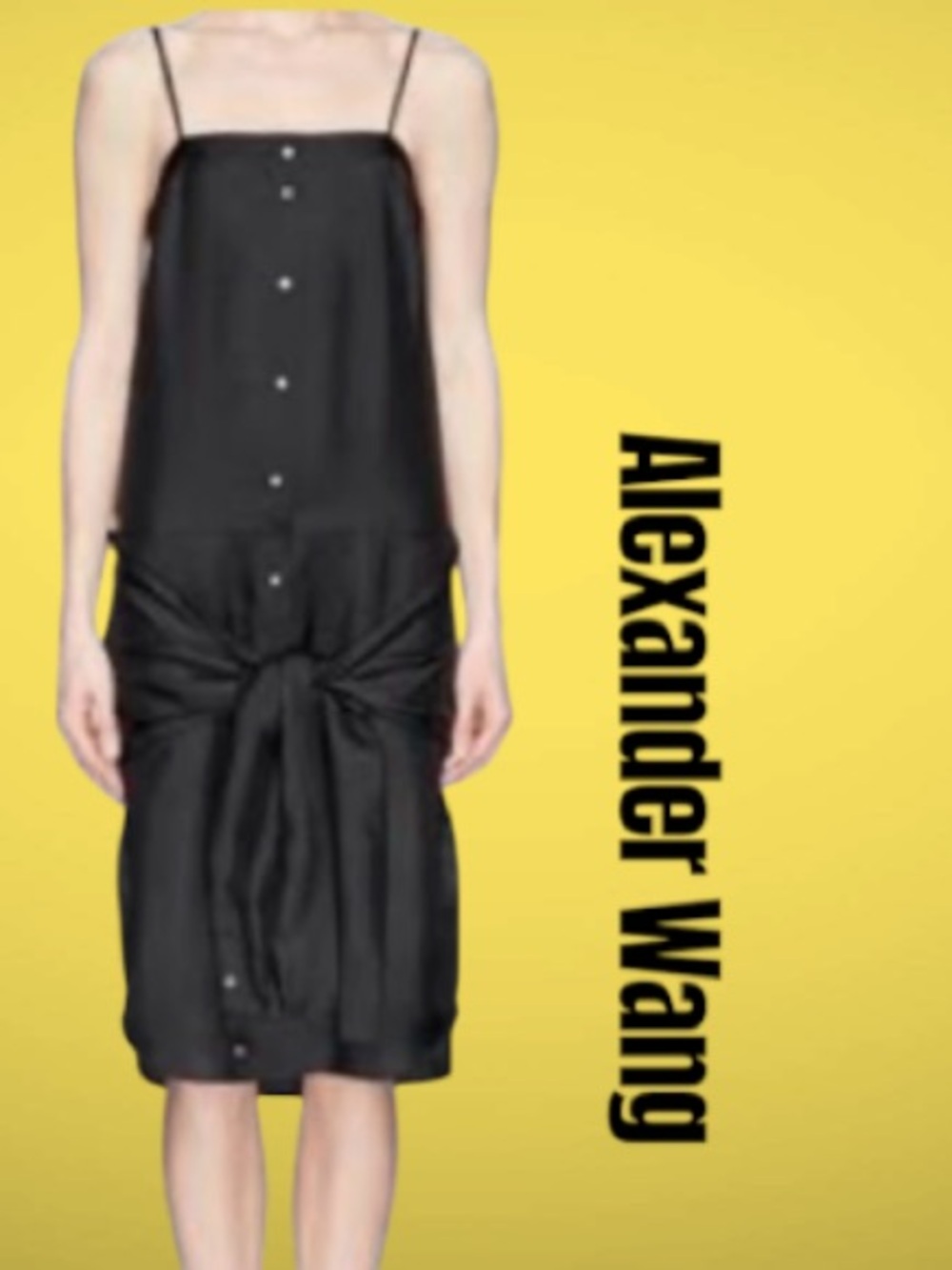 Alexander Wang Tie Sleeve Cami Dress /size 0 or XS